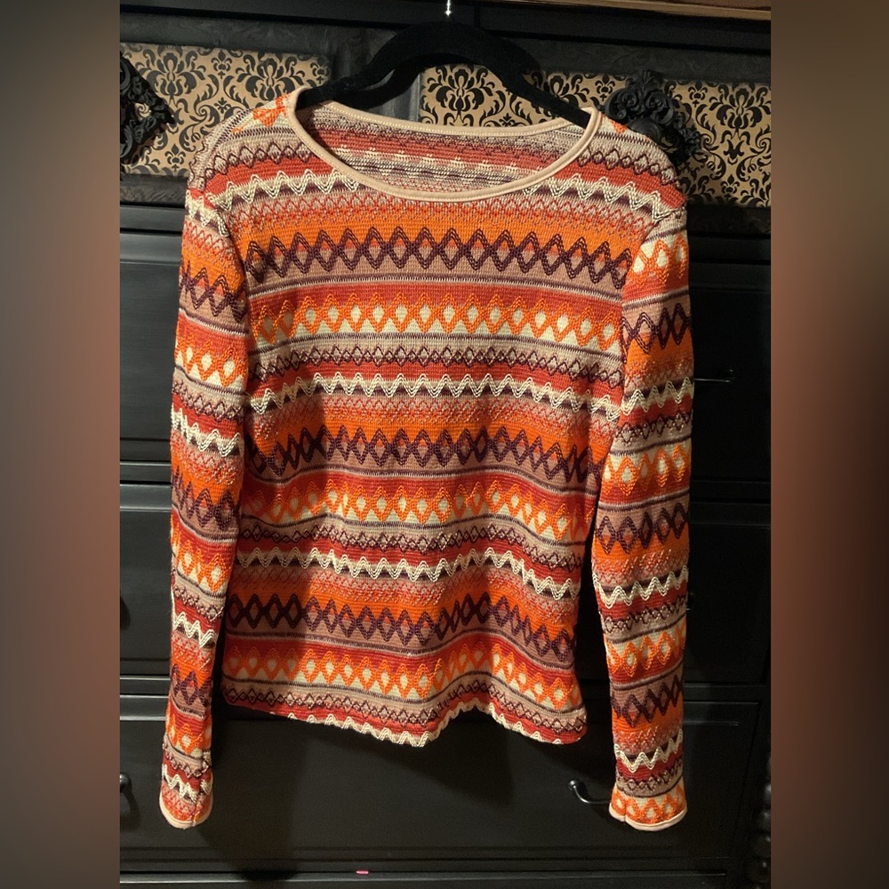 Colorful Bohemian Patterned Sweater